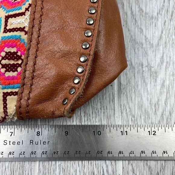 The Sak Women's Embroidered Equestrian Aztec Pattern Metal-Stud Crossbody Bag - Picture 11 of 13